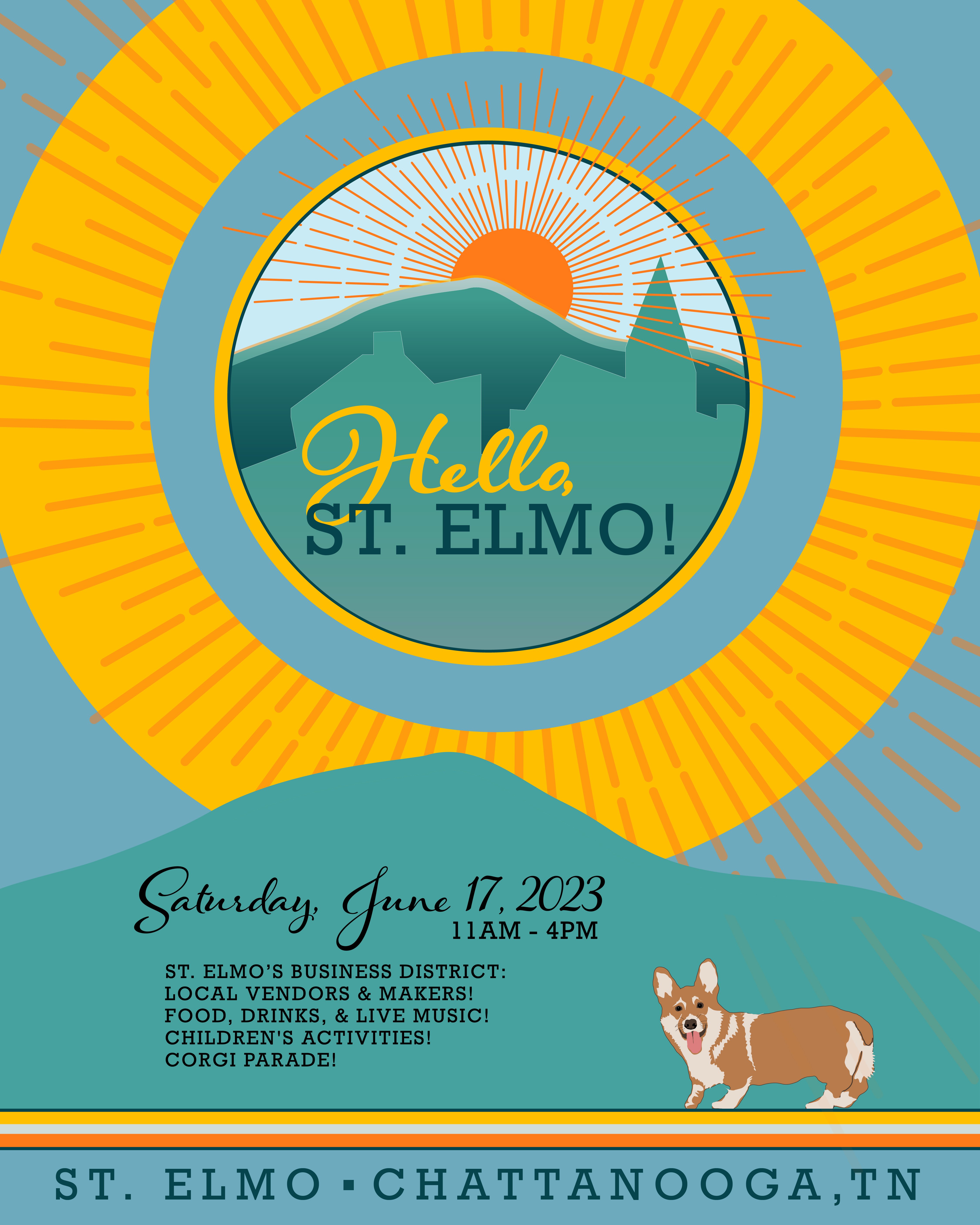 Hello St Elmo Festival Poster