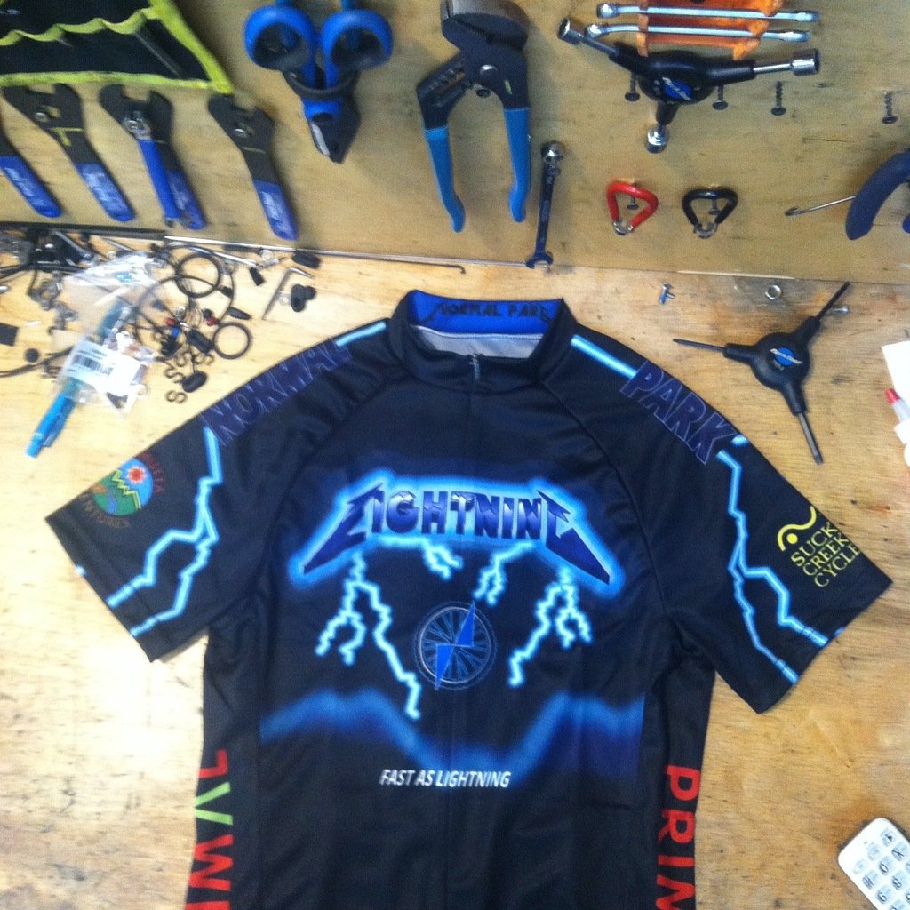 Lightning cycling jersey