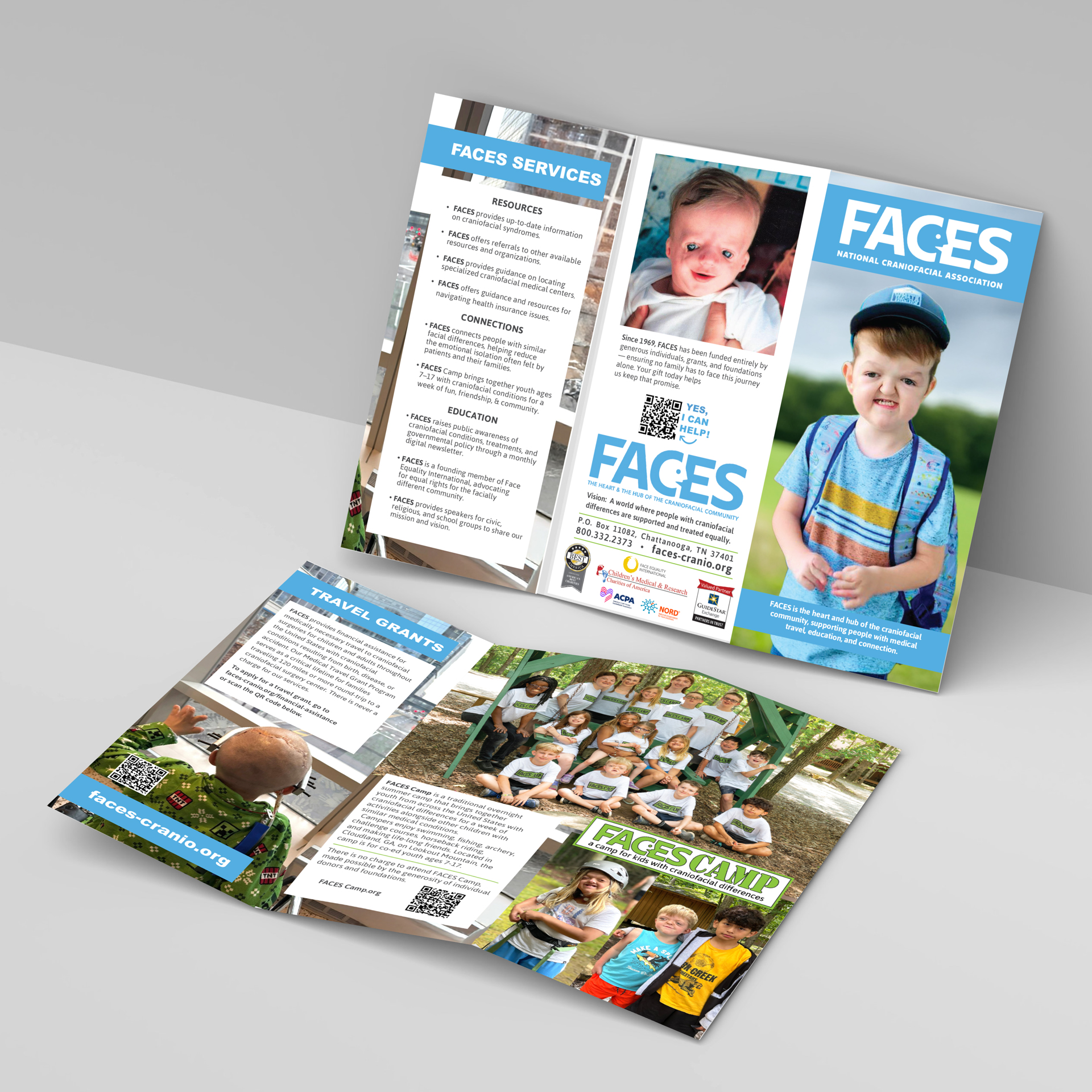 FACES Trifold Mockup